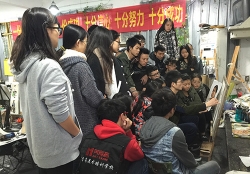 速寫名師(shī)陳贊業(yè)來(lái)我校(xiào)指導教學